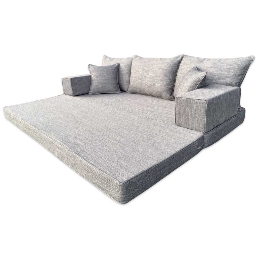 SERENE Double Base Linen Floor Sofa Set