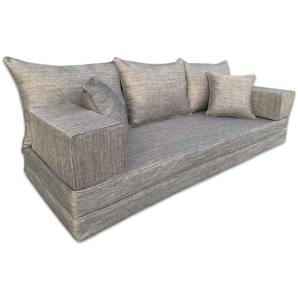 SERENE Double Base Linen Floor Sofa Set