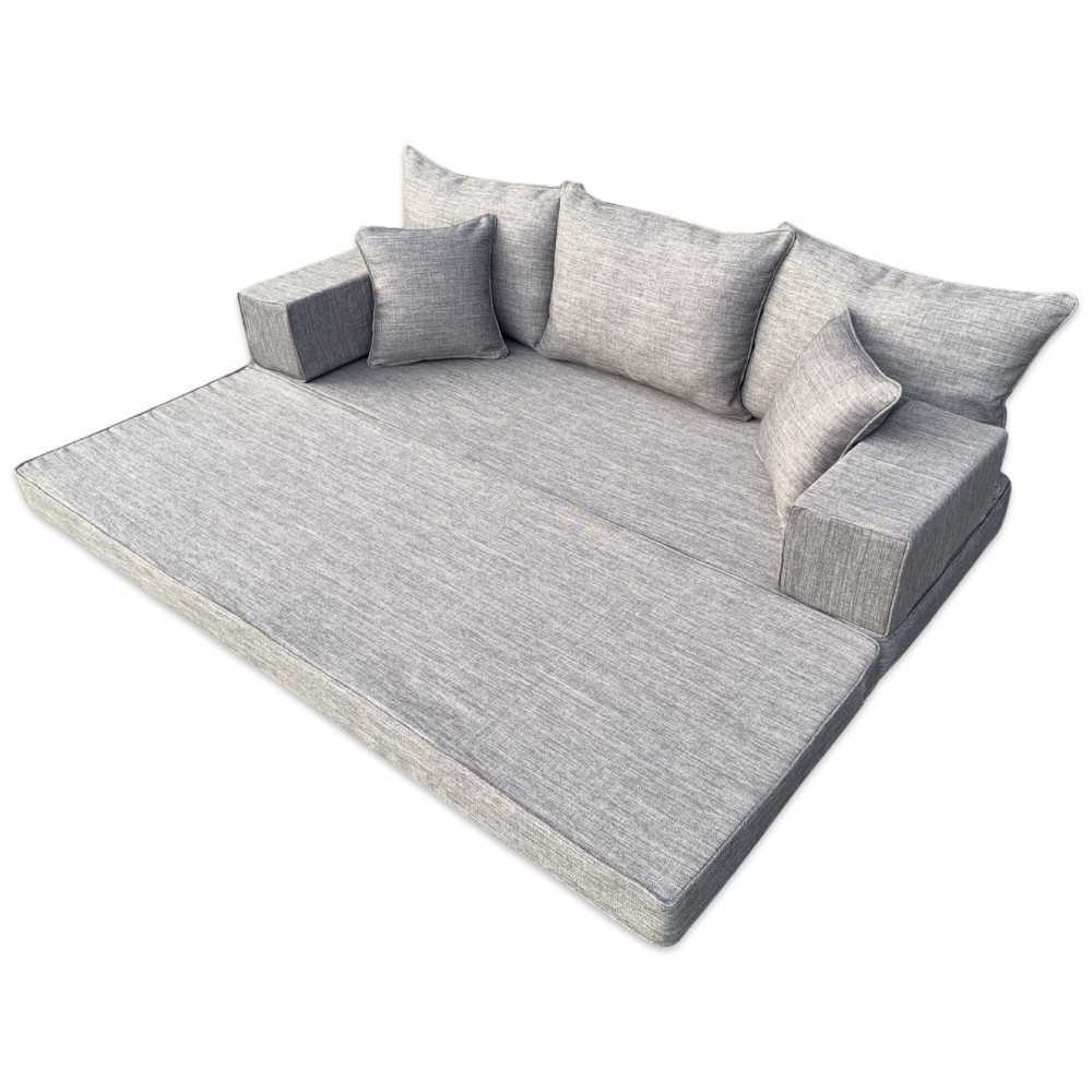 SERENE Double Base Linen Floor Sofa Set