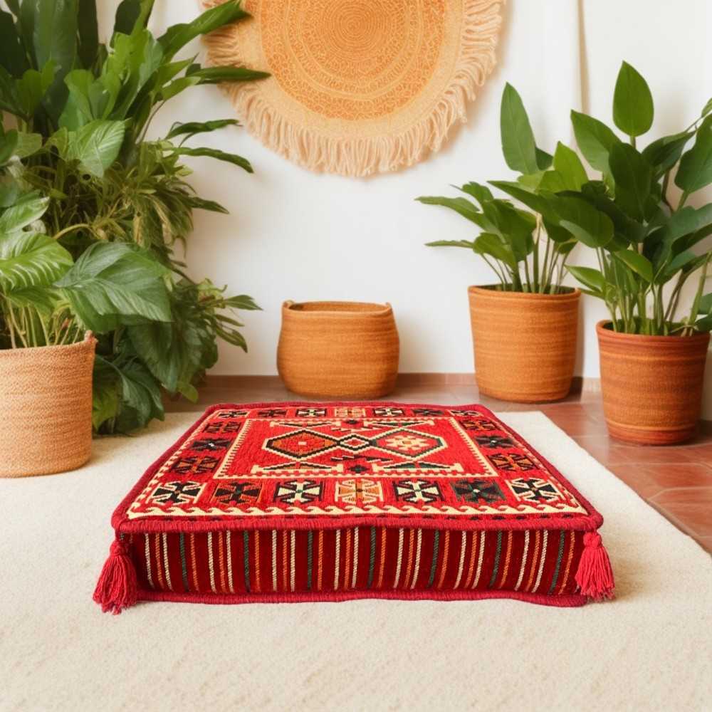 ANATOLIA 50 x 50 cm Kilim Floor Cushion Cover