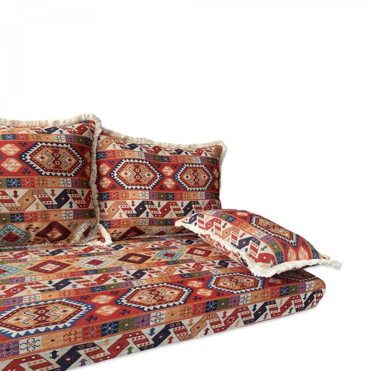 MESO Three Seater Moroccan Floor Sofa Set Covers - Unstuffed