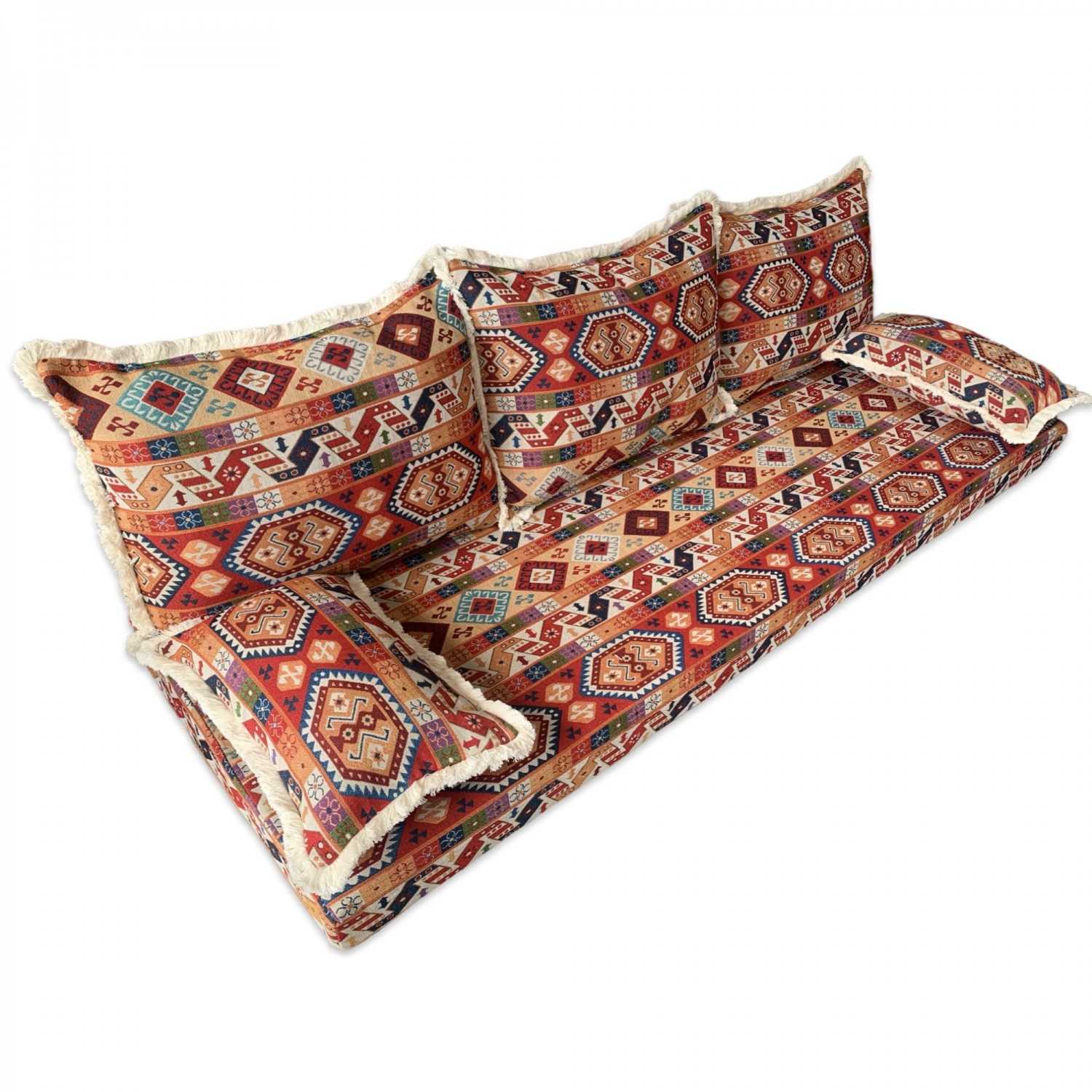MESO Three Seater Moroccan Floor Sofa Set Covers - Unstuffed