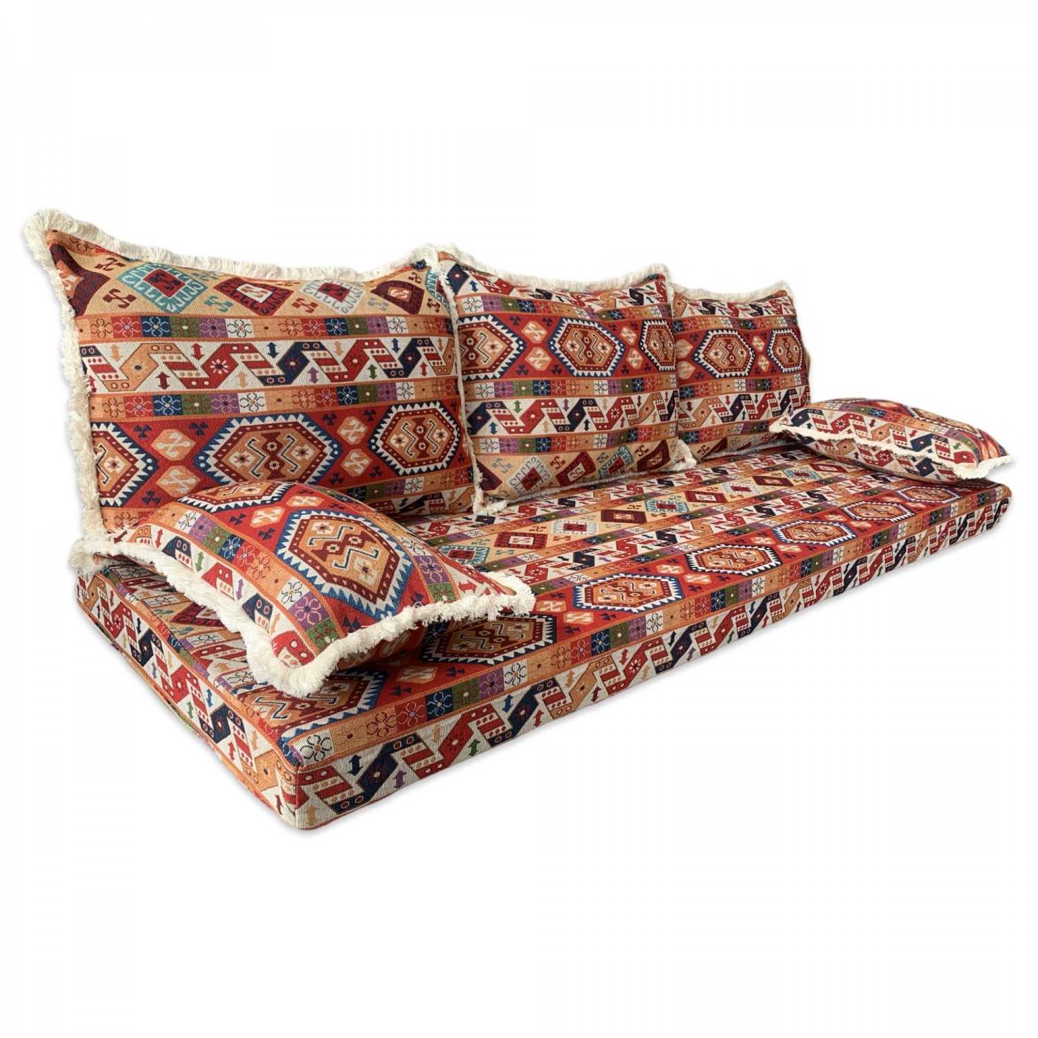 MESO Three Seater Moroccan Floor Sofa Set Covers - Unstuffed