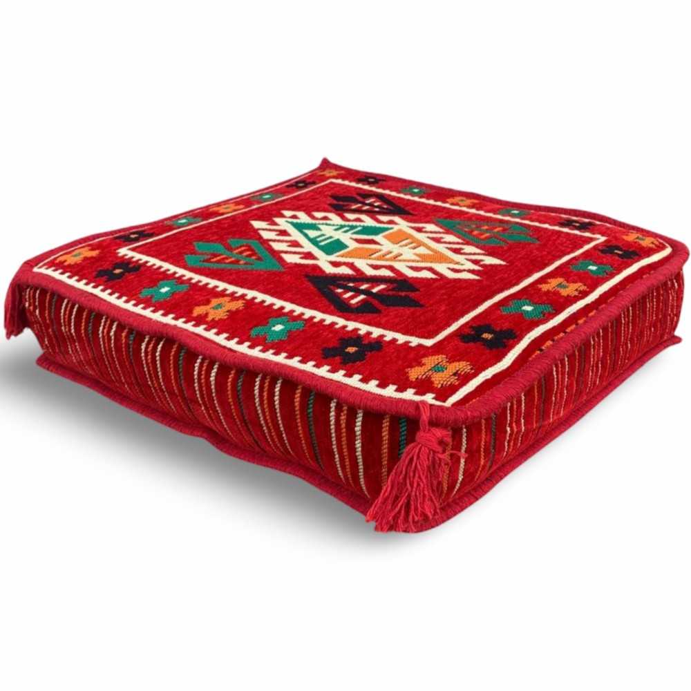 BELKIS 50 x 50 cm Kilim Floor Cushion Cover