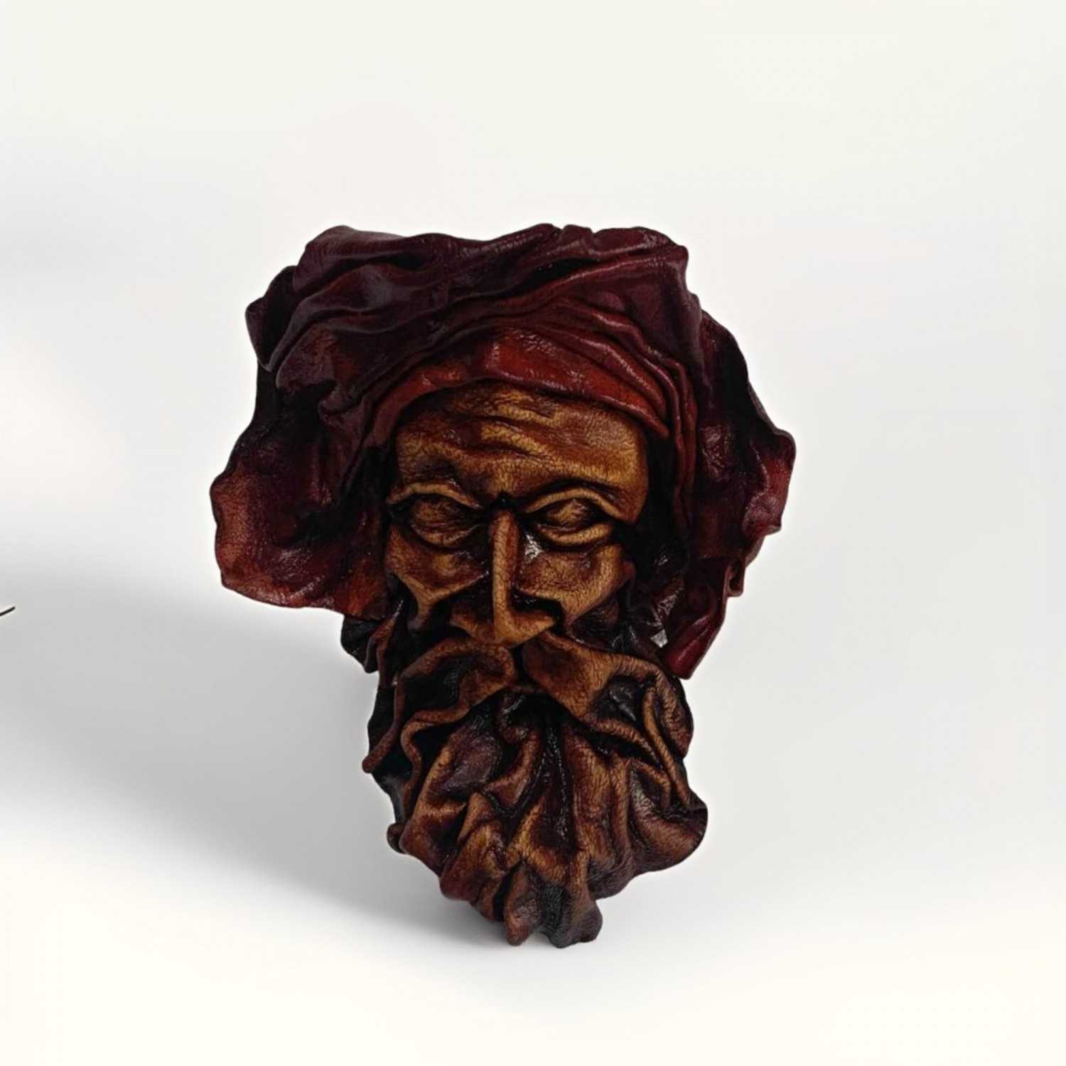 Pirate moulded leather wall mask