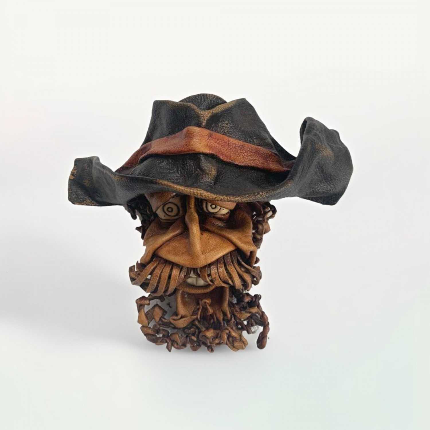 Pirate moulded leather wall mask Pirate moulded leather wall mask