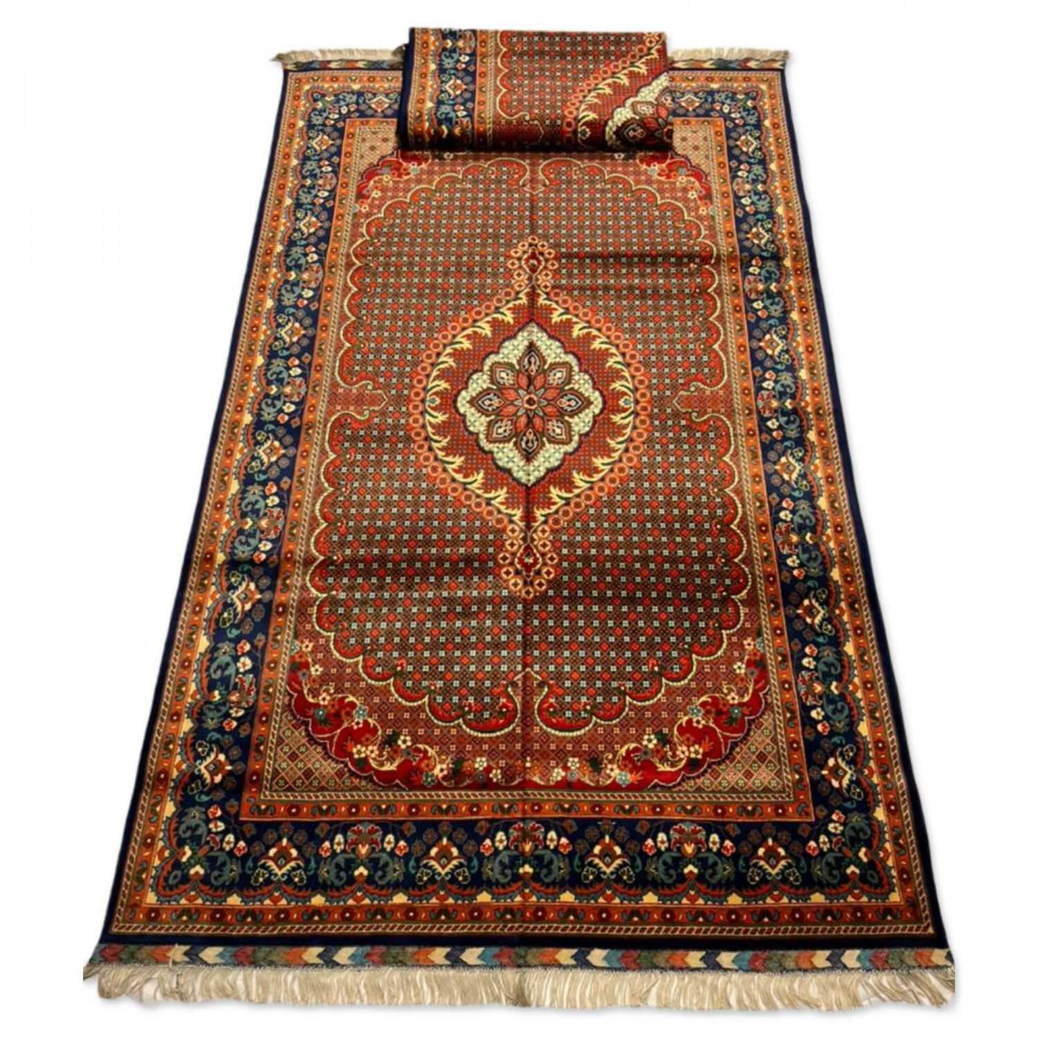 Handmade Handwoven Persian Rug – 2 x 3 Meter with Fringe Ends Handmade Handwoven Persian Rug – 2 x 3 Meter with Fringe Ends