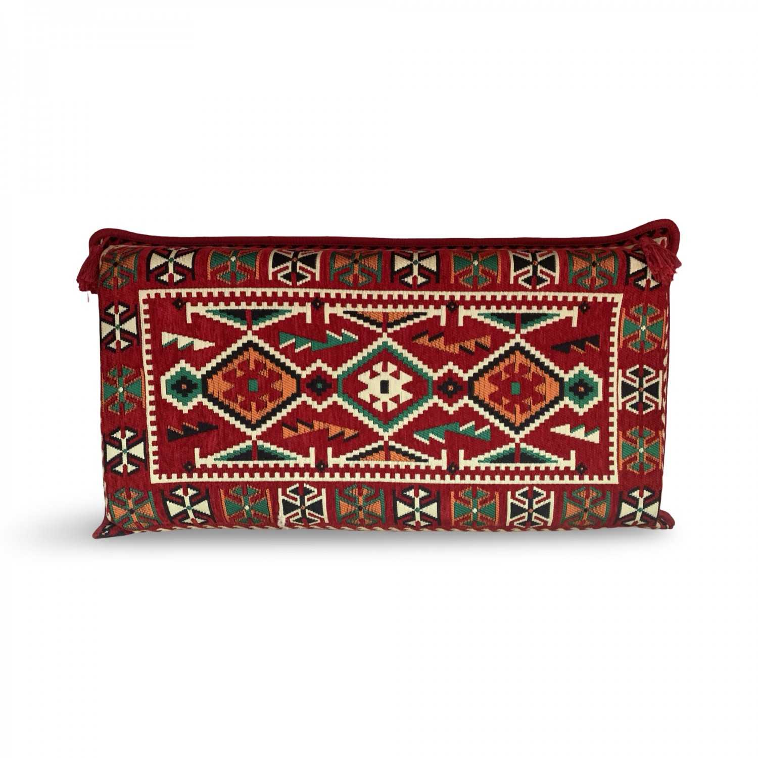 ANATOLIA Red 90 x 45 cm Large Kilim Pillow Case - Unstuffed