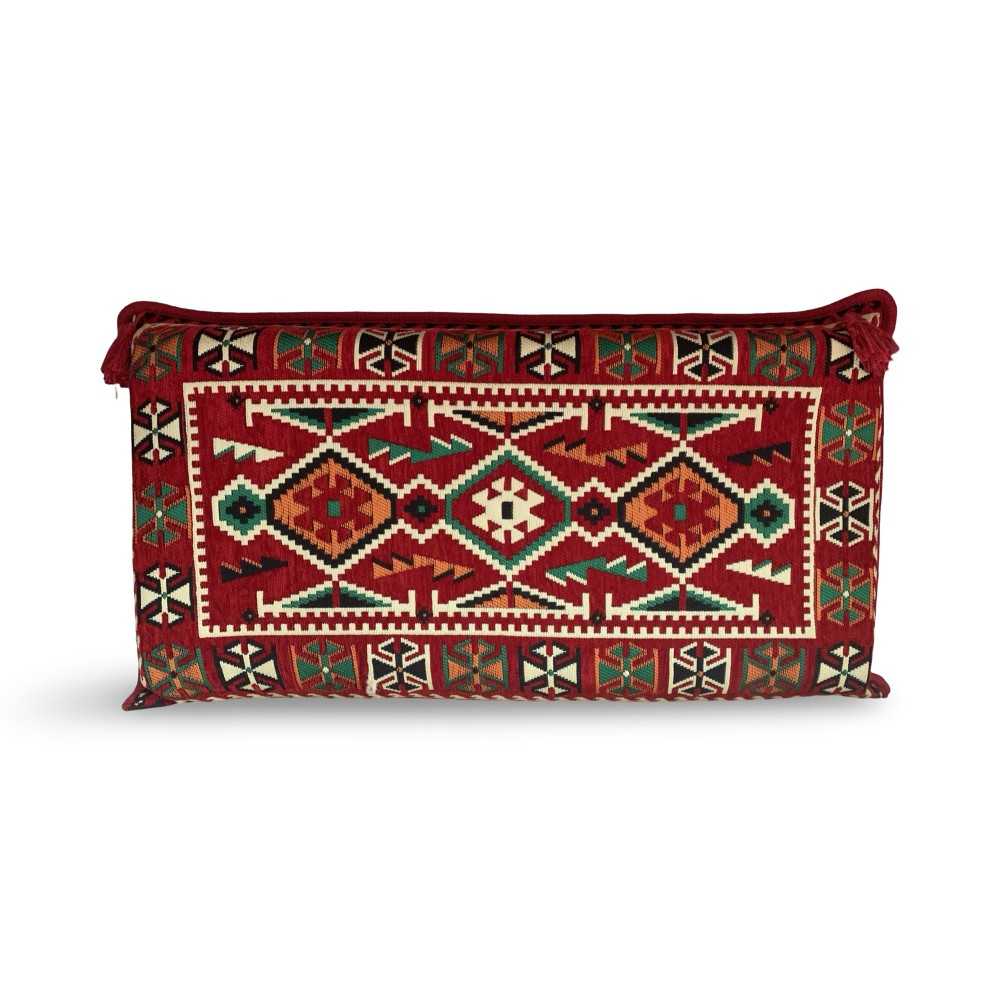ANATOLIA Red 90 x 45 cm Large Kilim Pillow Case - Unstuffed
