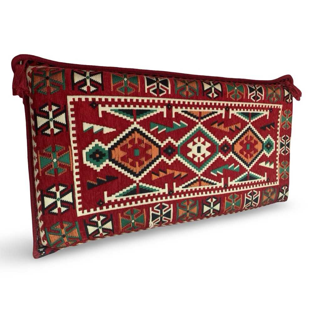 ANATOLIA Red 90 x 45 cm Large Kilim Pillow Case - Unstuffed