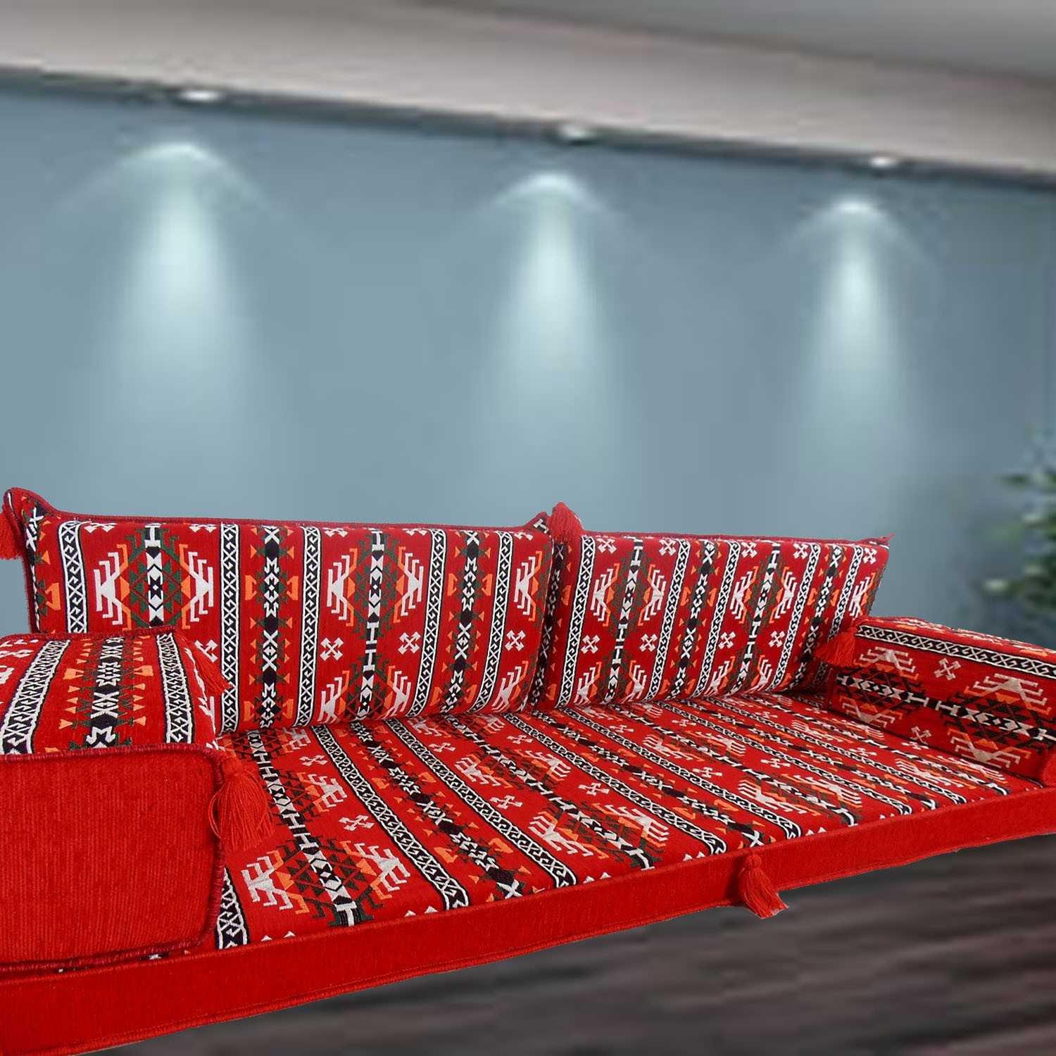 Mari Three Seater Majlis Floor Sofa Couch