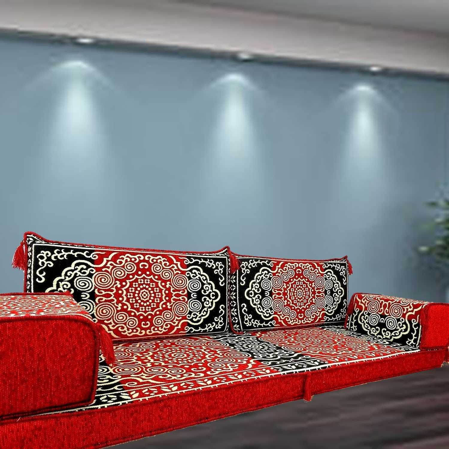 Jarmo Three Seater Majlis Floor Sofa Couch
