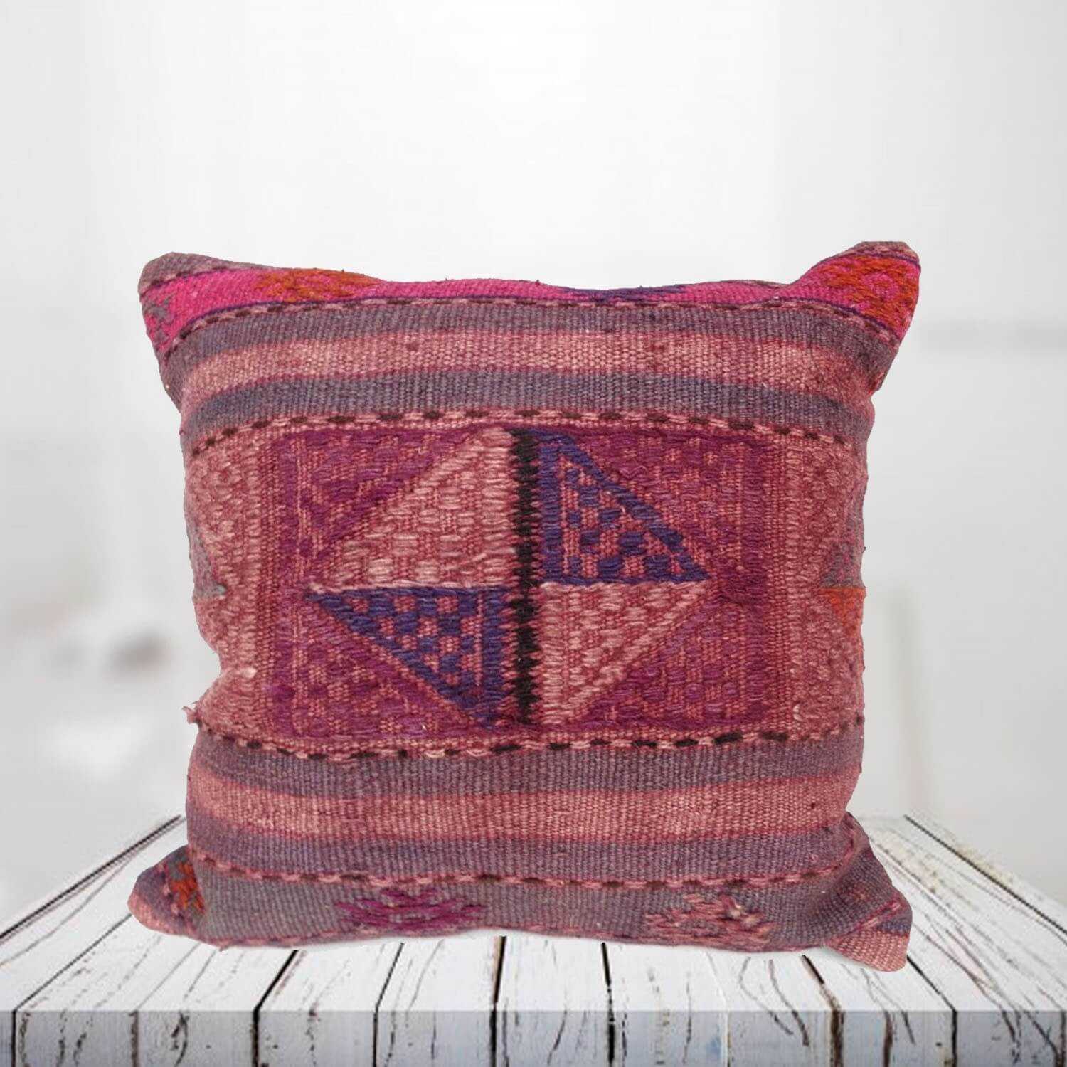 Handwoven Turkish kilim pillow case - SHI_PC15