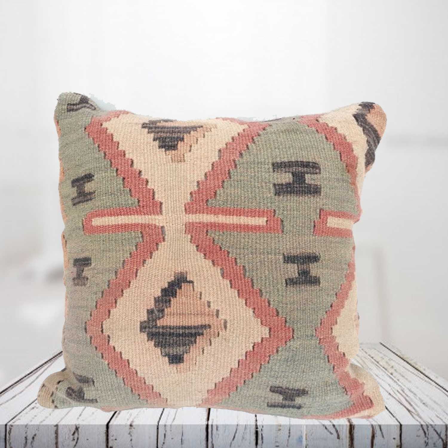 Handwoven Turkish kilim pillow case - SHI_PC22