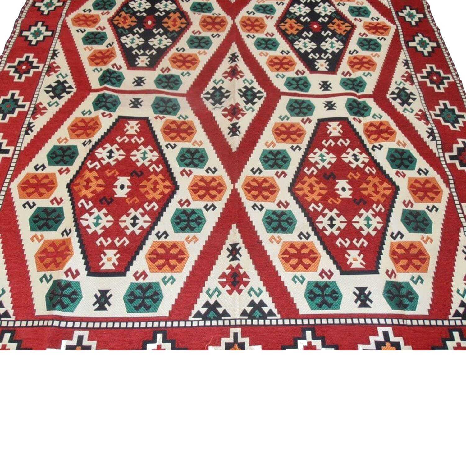 Oriental kilim rug, Turkish kilim rug, Bohemian home interior