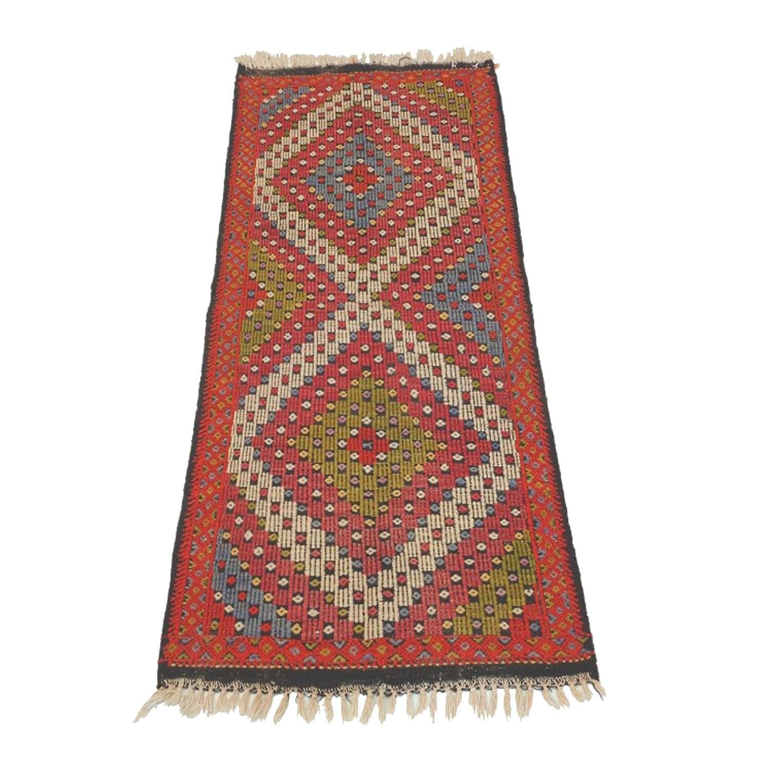 145 x 80 cm Handwoven oriental kilim rug - SHI_KR06 145 x 80 cm Handwoven oriental kilim rug - SHI_KR06