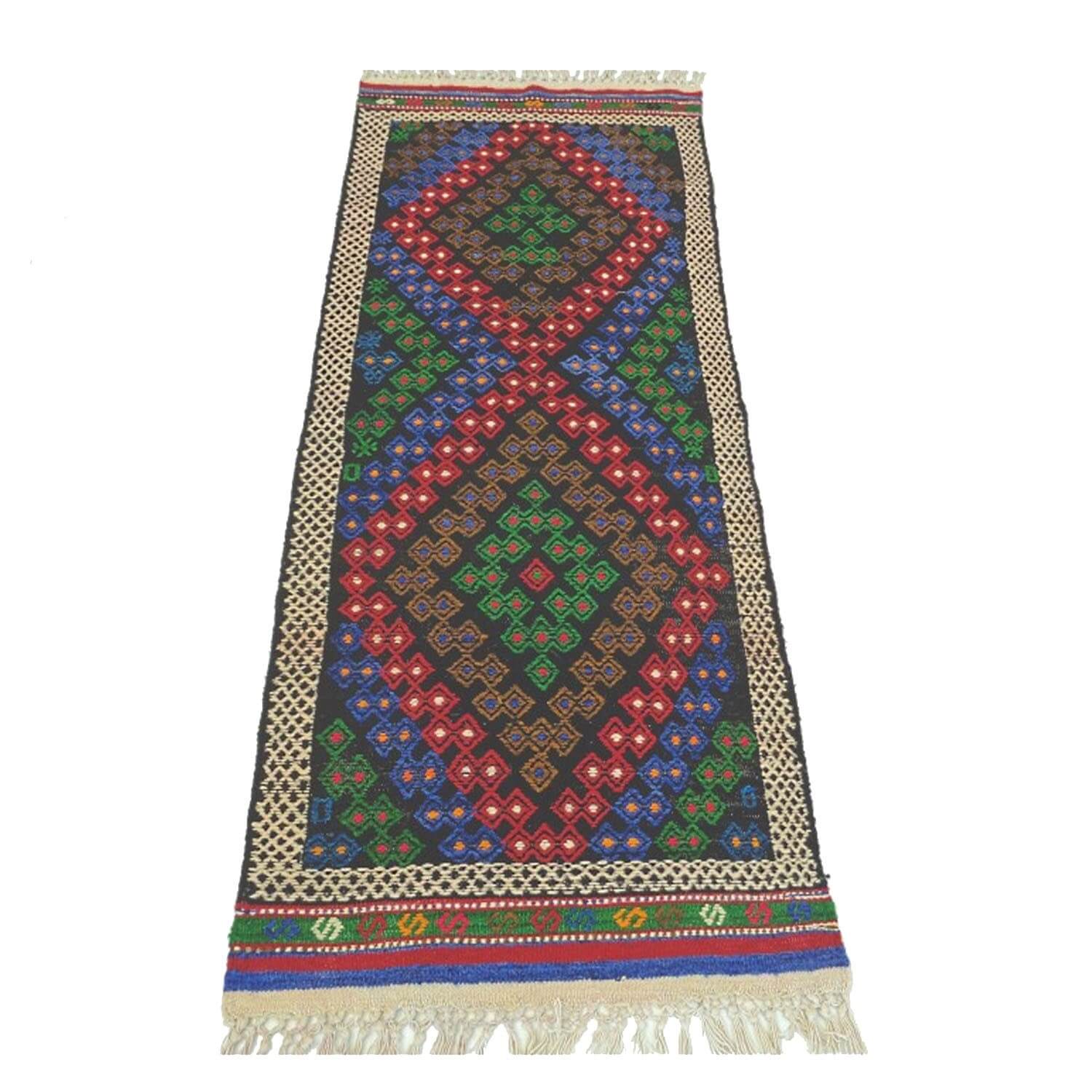 155 x 84 cm Handwoven oriental kilim rug - SHI_KR07