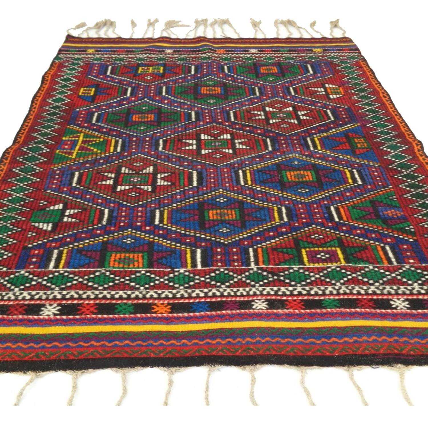 190 x 130 cm Handwoven oriental kilim rug - SHI_KR08