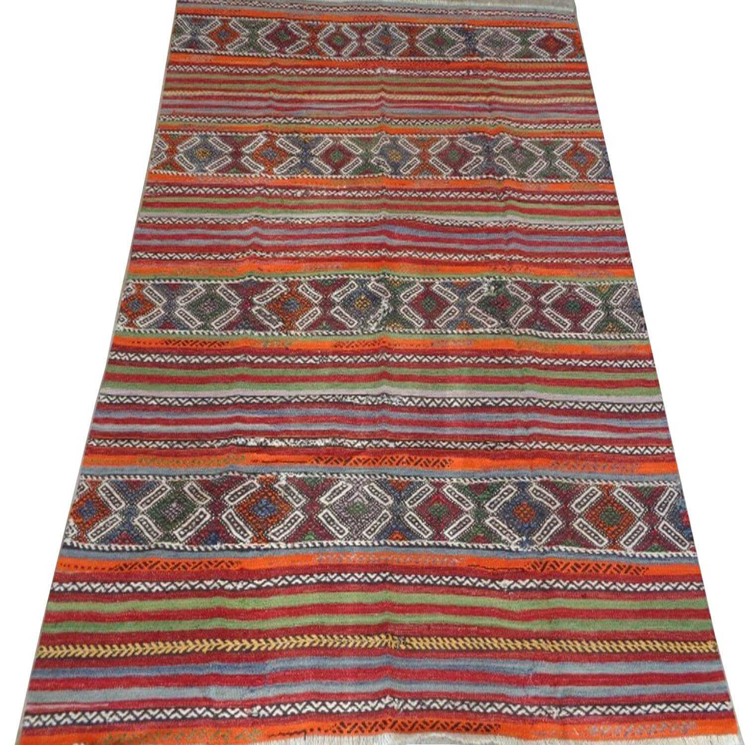 230 x 148 cm Handwoven oriental kilim rug - SHI_KR10 230 x 148 cm Handwoven oriental kilim rug - SHI_KR10