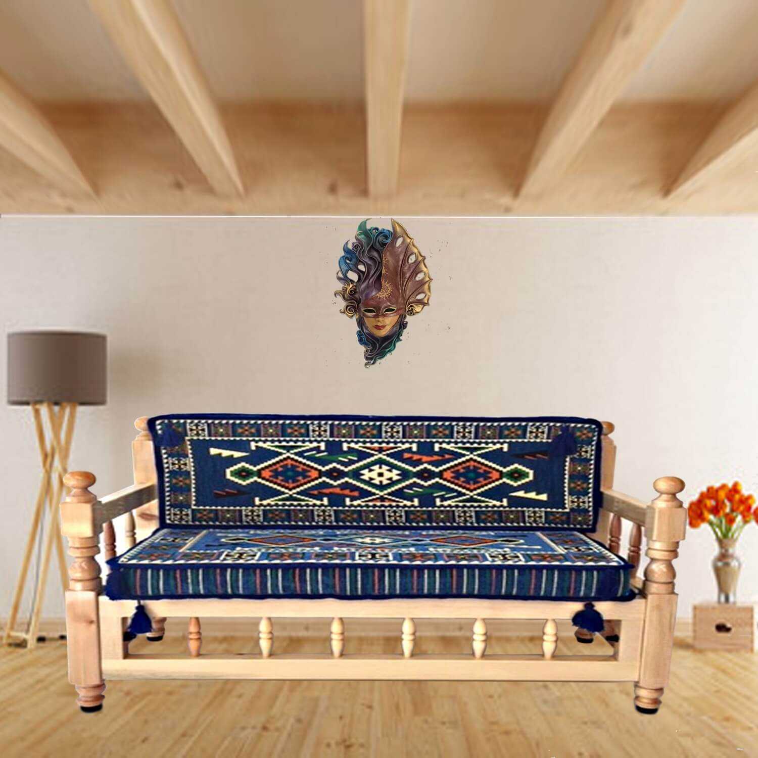 Venetian-Inspired Handpainted Leather Wall Mask – Artisan Crafted Venetian-Inspired Handpainted Leather Wall Mask – Artisan Crafted