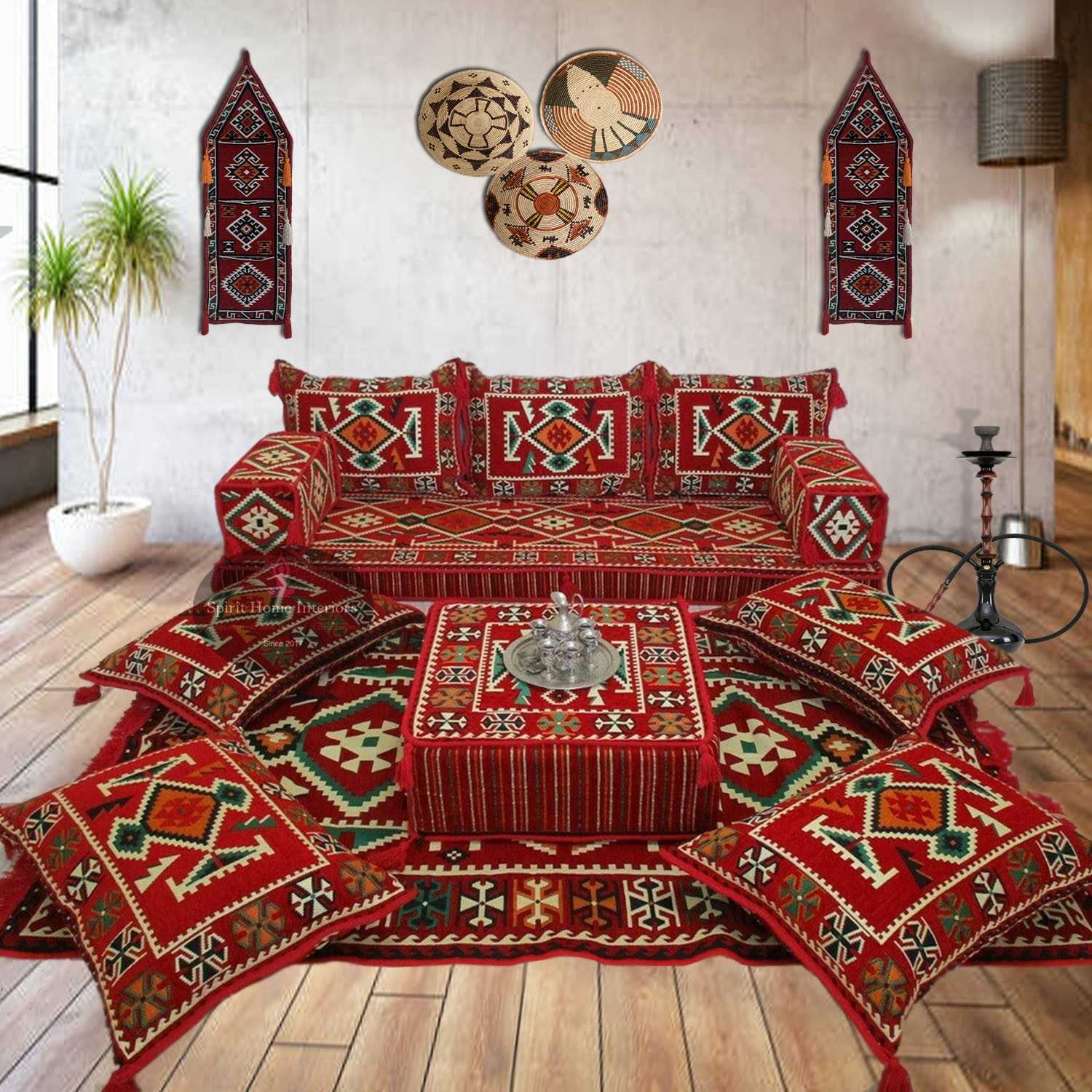 ANATOLIA Red 14-Piece Combo Living Room Set