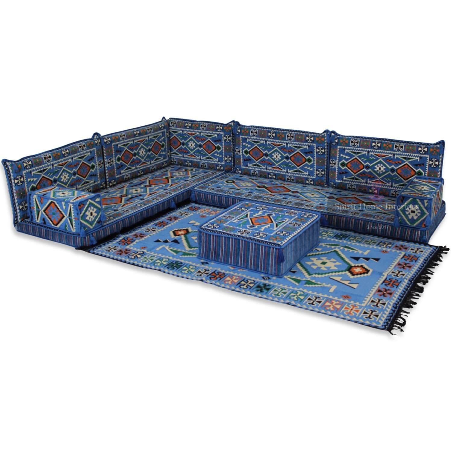 Anatolia Six Seater Modular Corner Floor Sofa Set