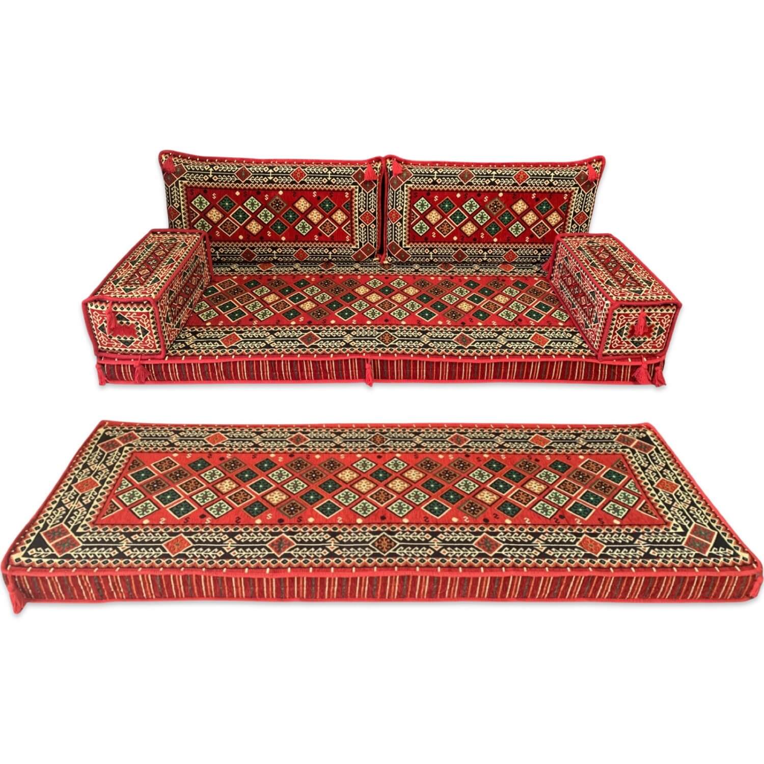 CHILE Double Base Three Seater Floor Sofa Set