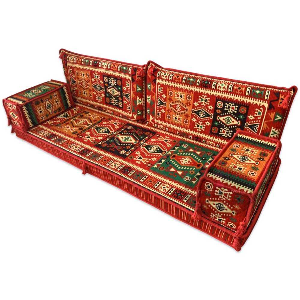 MYLASA Three Seater Majlis Floor Sofa Set