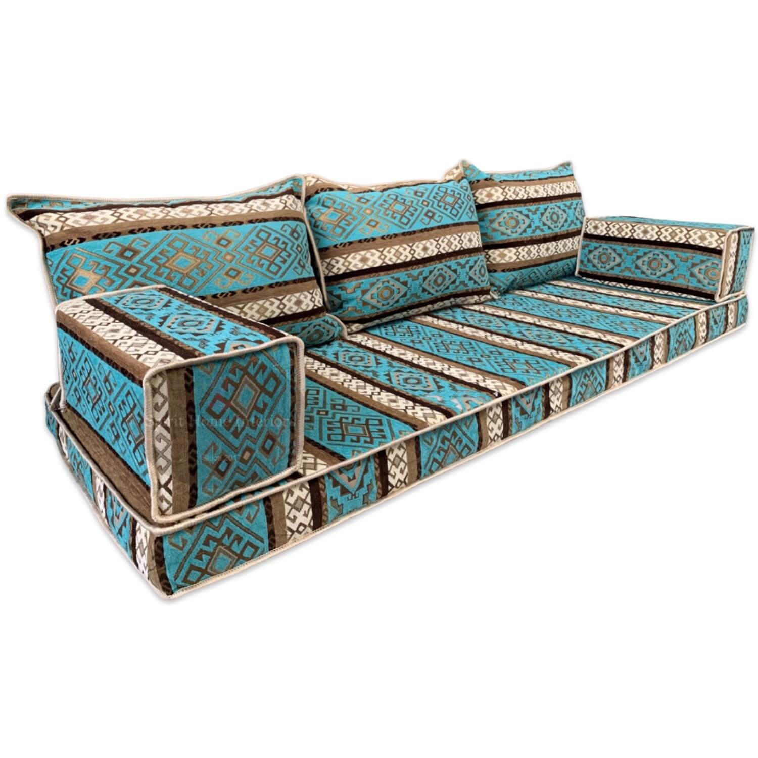 TROPICANA Three Seater Majlis Floor Sofa Set