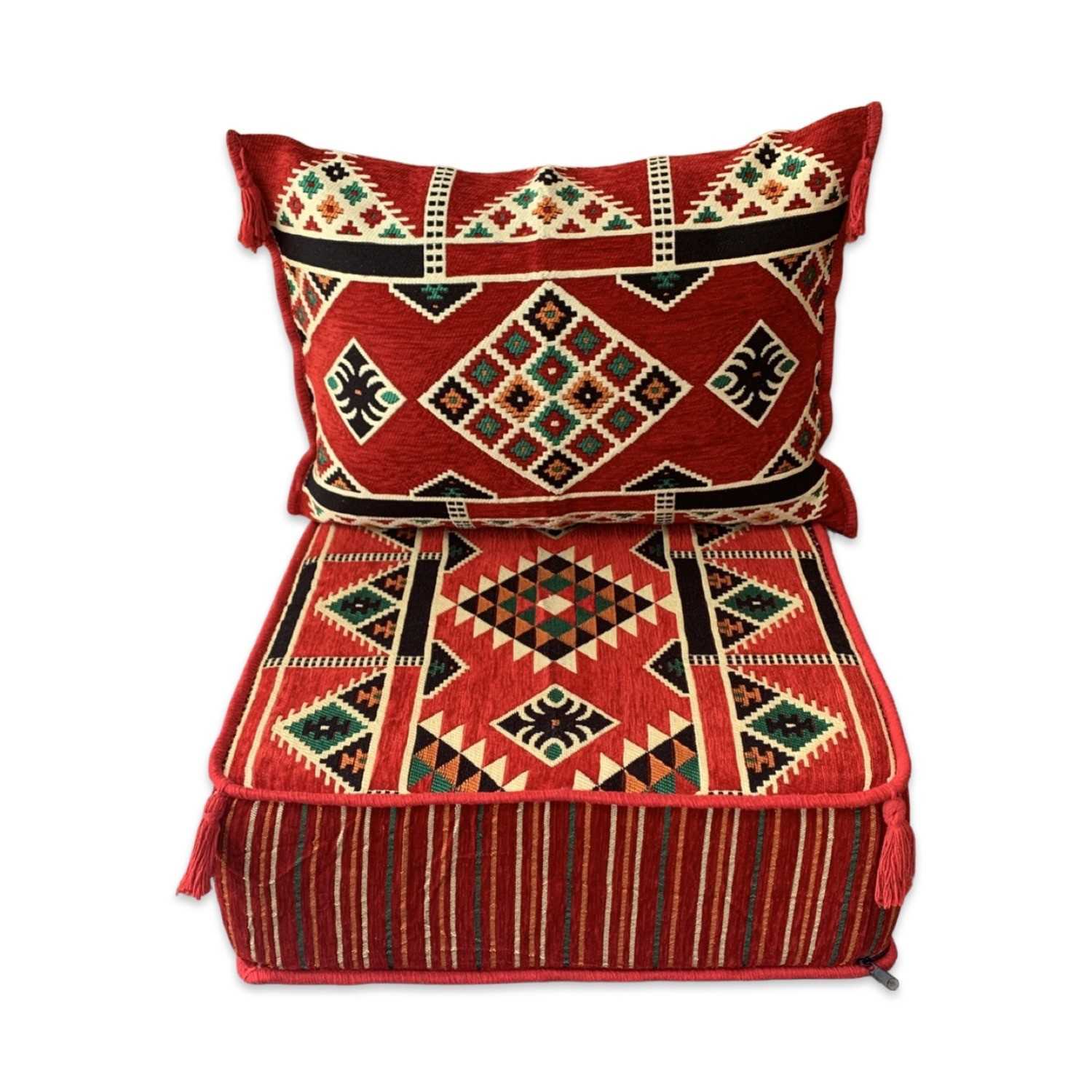 KILIM Pouffe Lounge Chair - Single Seater