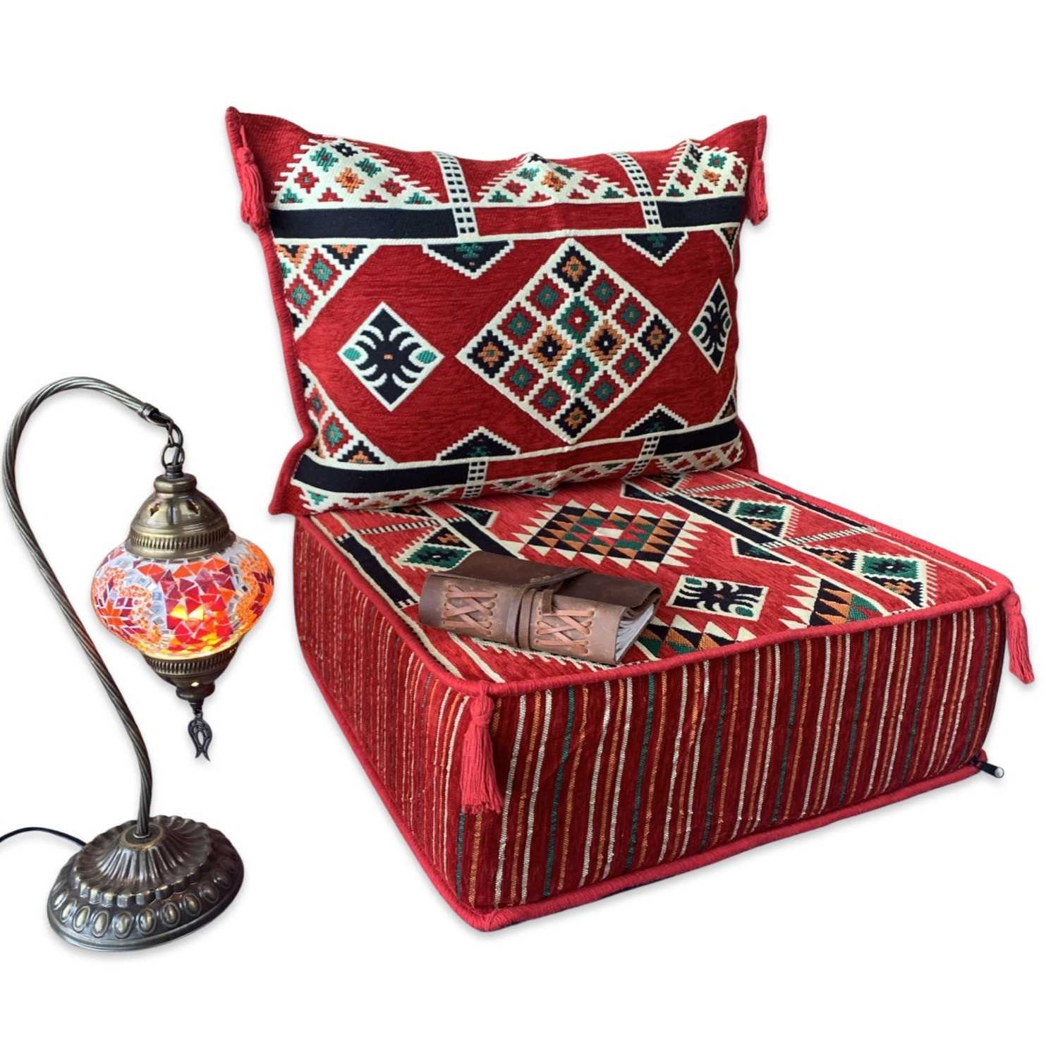 KILIM Pouffe Lounge Chair - Single Seater
