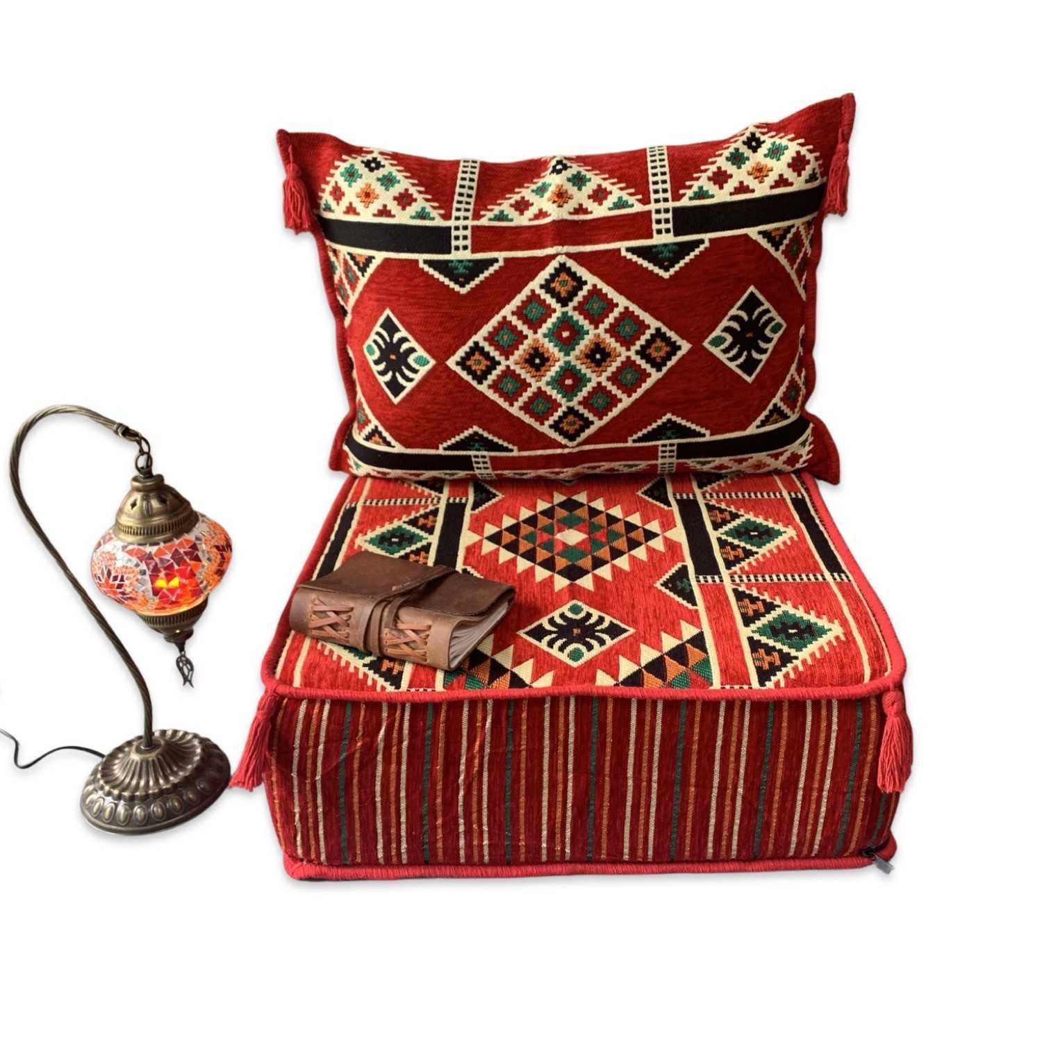 KILIM Pouffe Lounge Chair - Single Seater