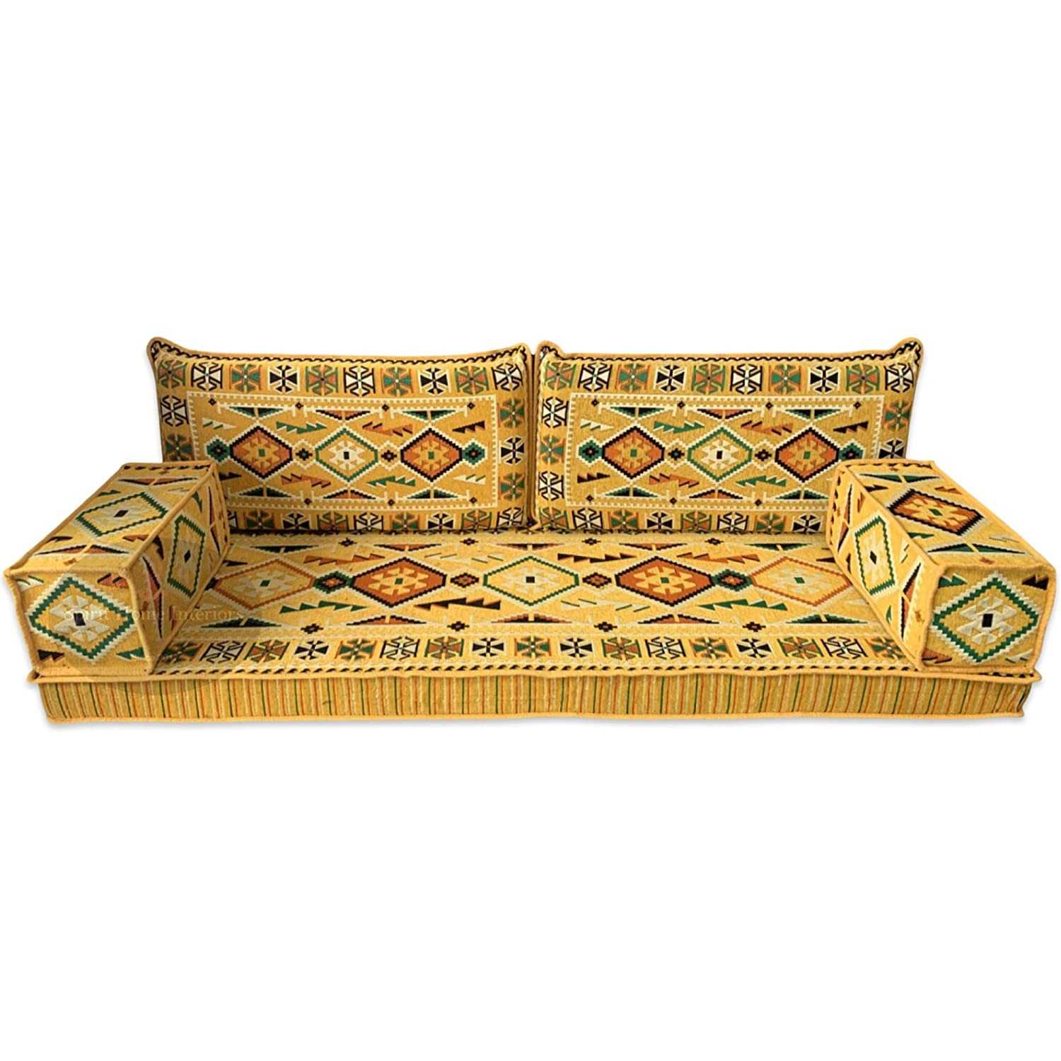 Arabic majlis sofa set, floor level sofa couch, floor yoga cushions