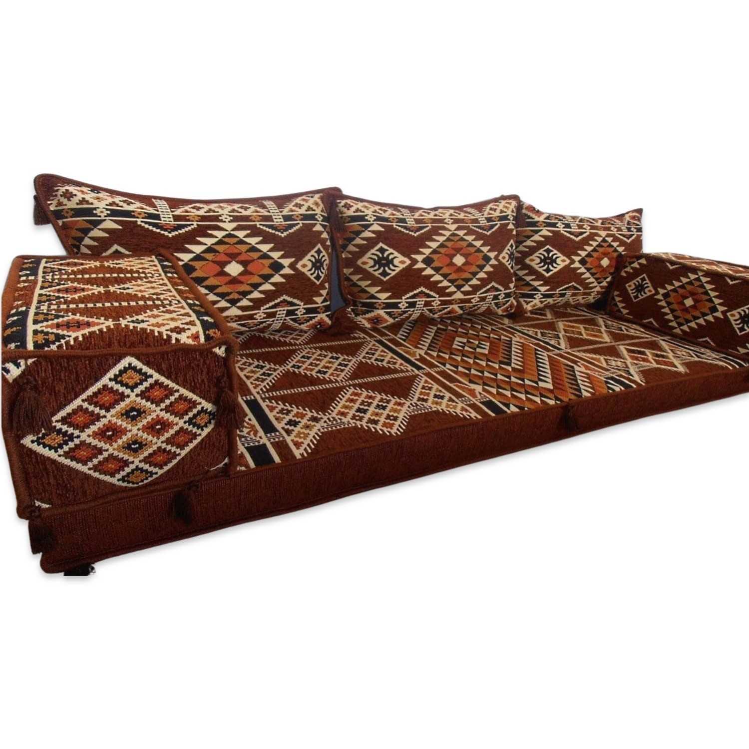 SHI_FS3103 Spirit of 76 Oriental style floor sofa set Arabic majlis seating bohemian furniture bench cushions 