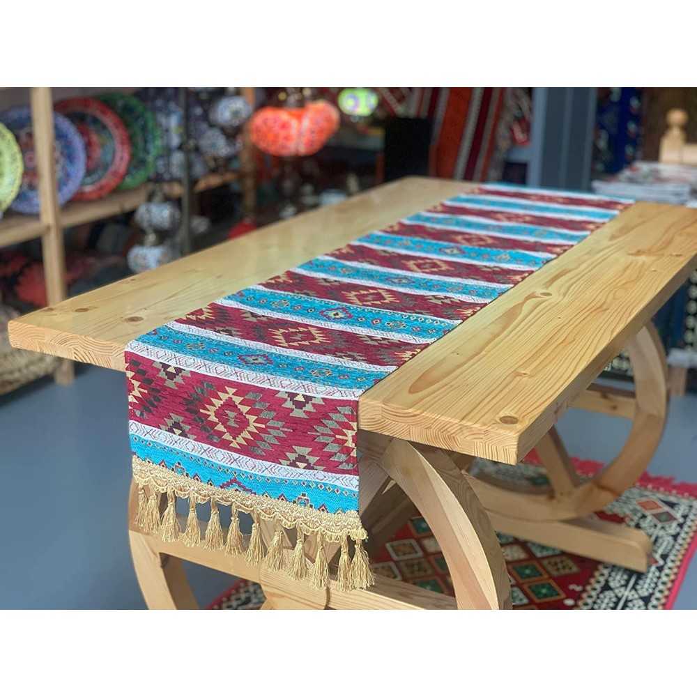 175 x 33 cm Table runner with tassels
