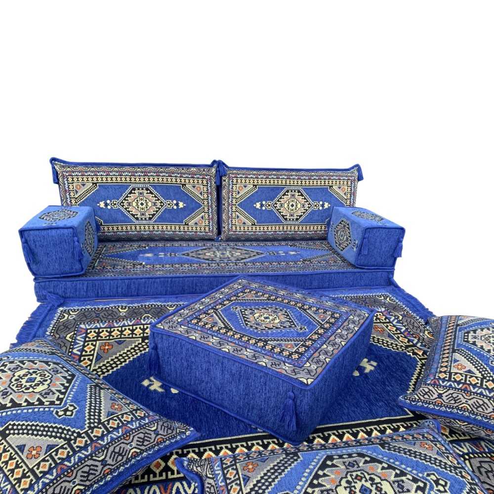 PALACE Royal Blue 10-Piece Combo Living Room Set