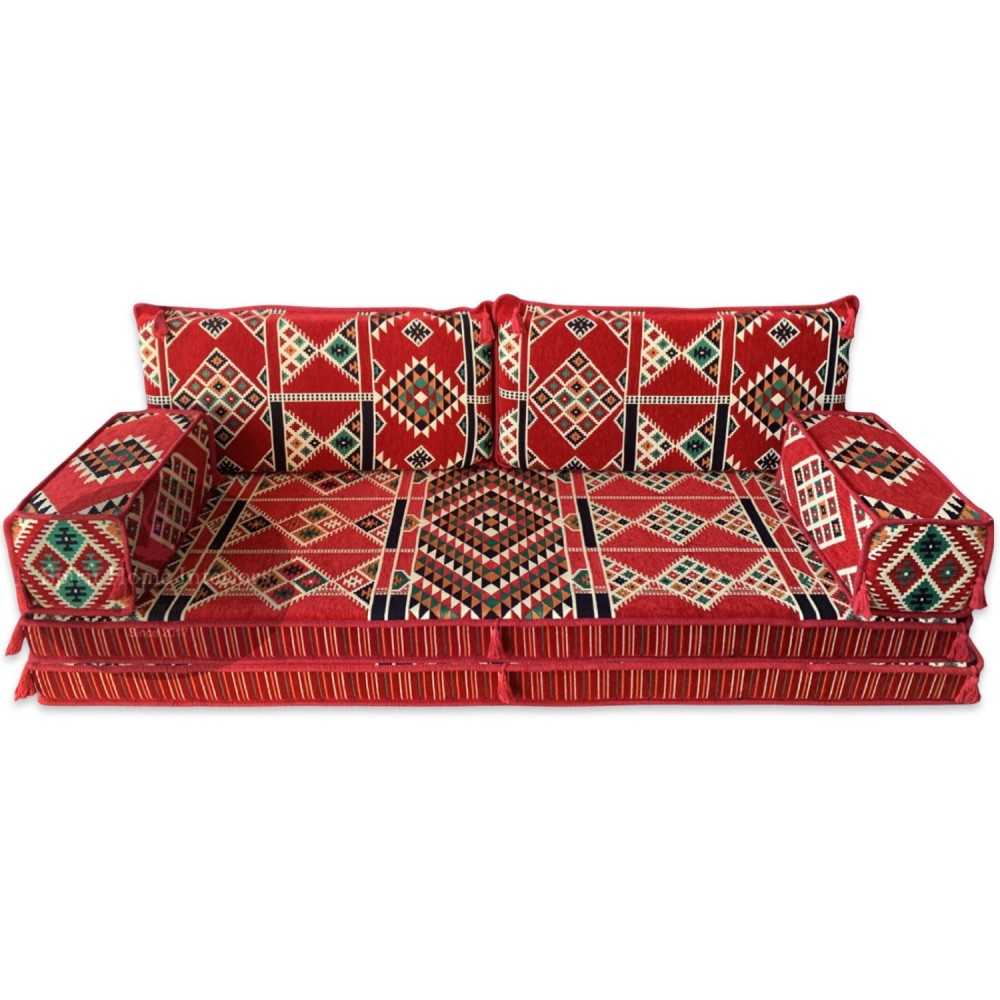 KILIM Double Base Three Seater Floor Sofa Set