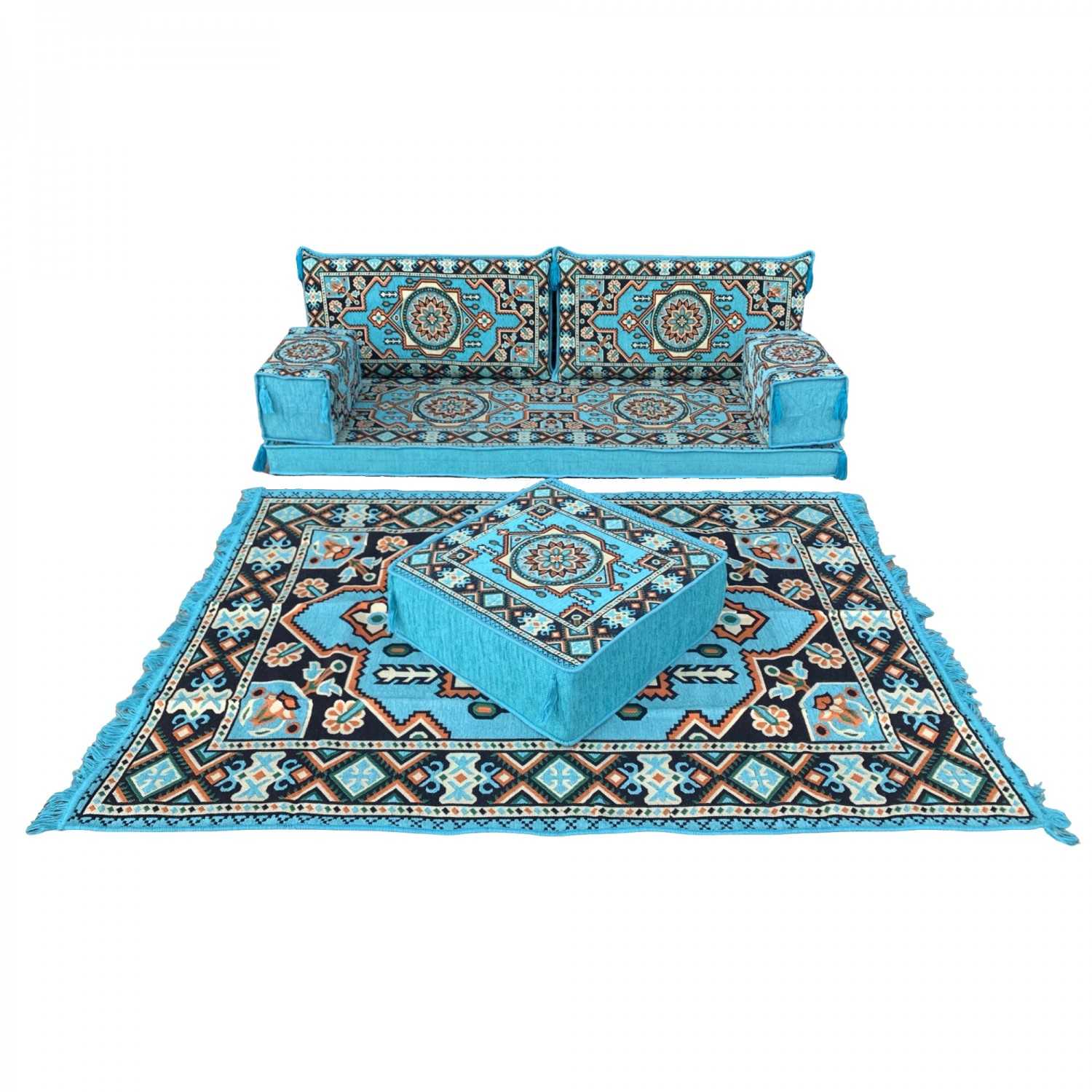 ATLANTIS Turquoise 10-Piece Combo Living Room Set