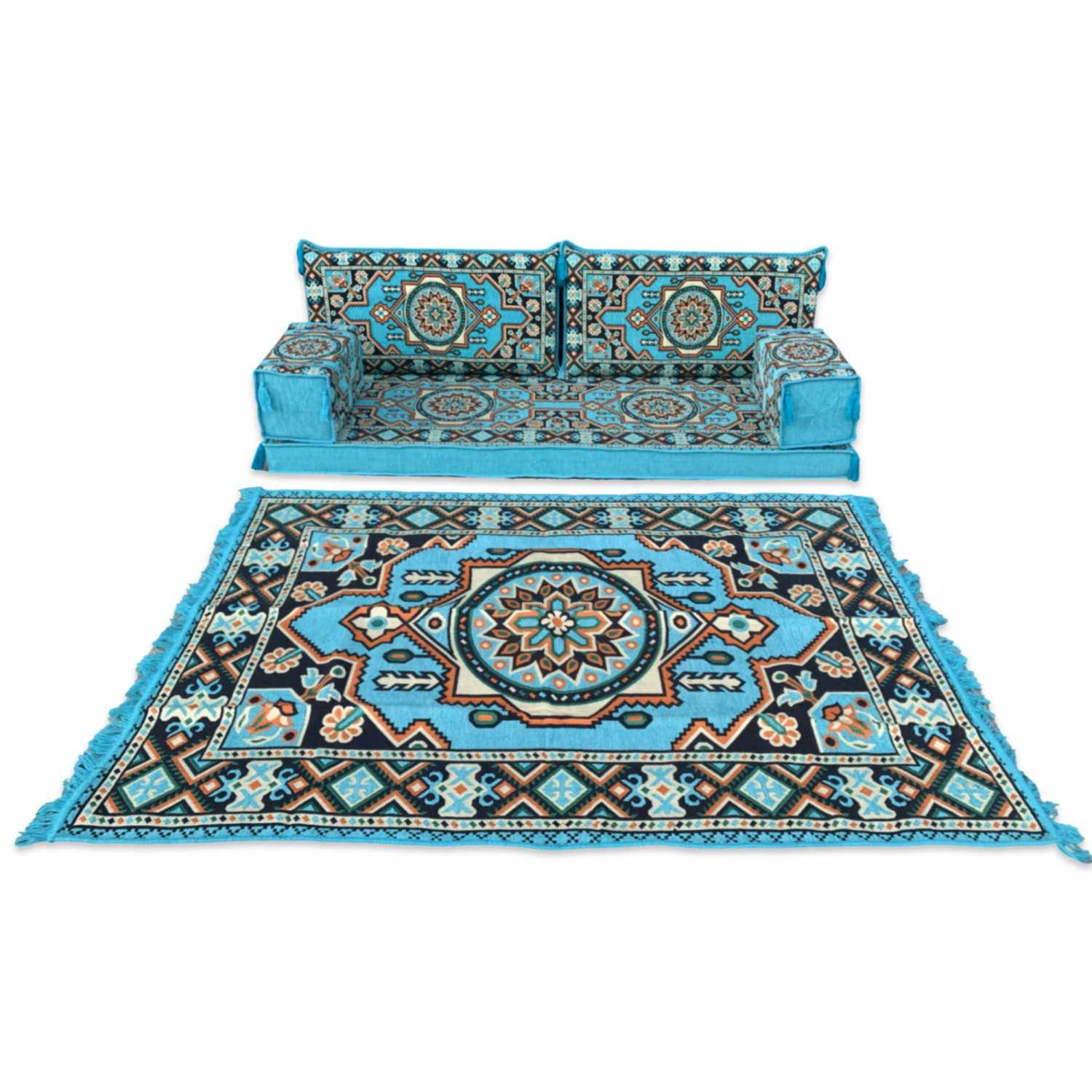 ATLANTIS Turquoise 10-Piece Combo Living Room Set