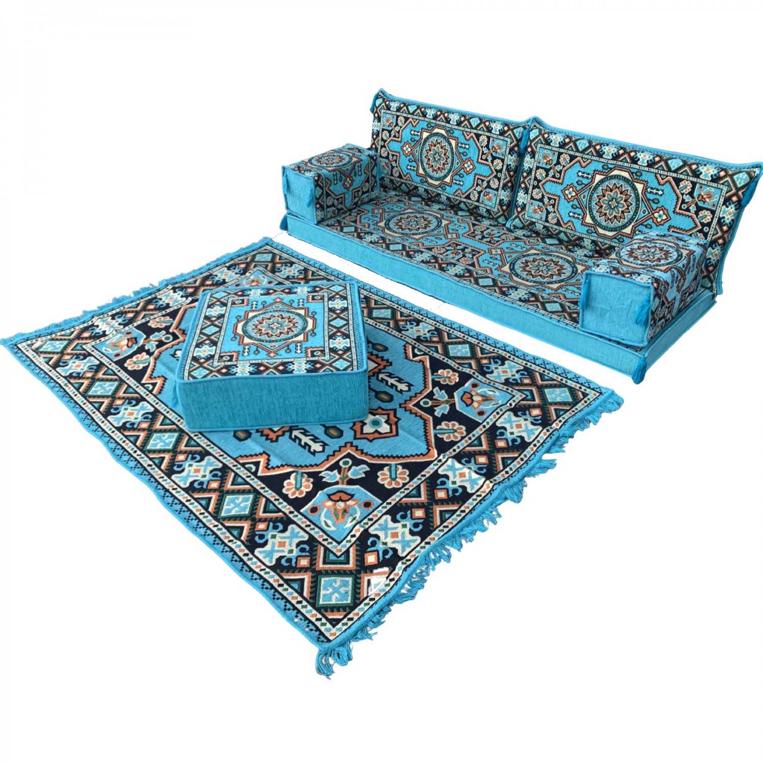 ATLANTIS Turquoise 10-Piece Combo Living Room Set