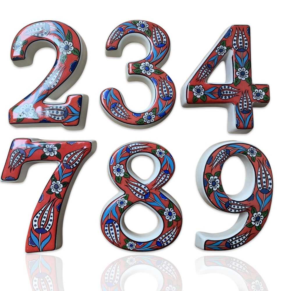 Handmade Ceramic Door Number
