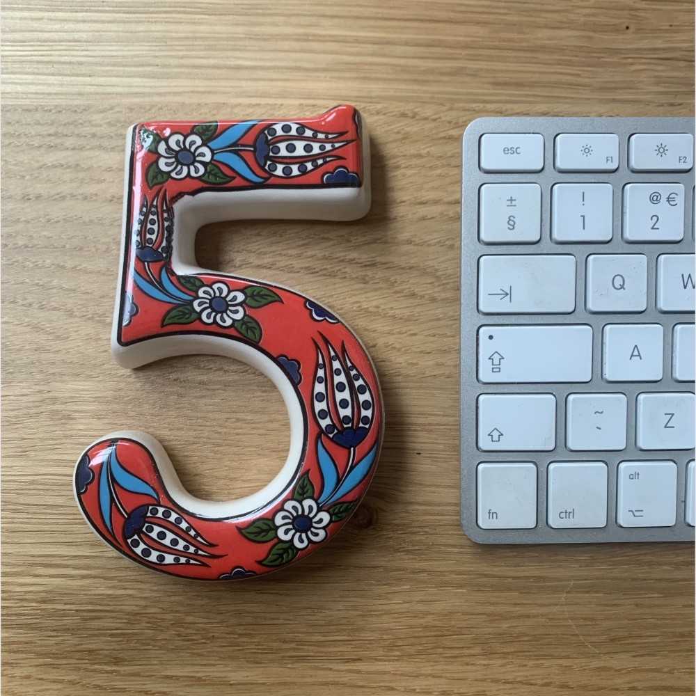 Handmade Ceramic Door Number