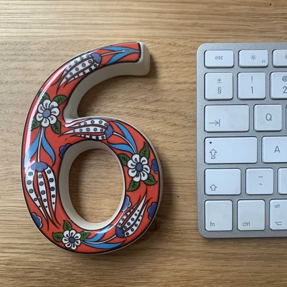 Handmade Ceramic Door Number