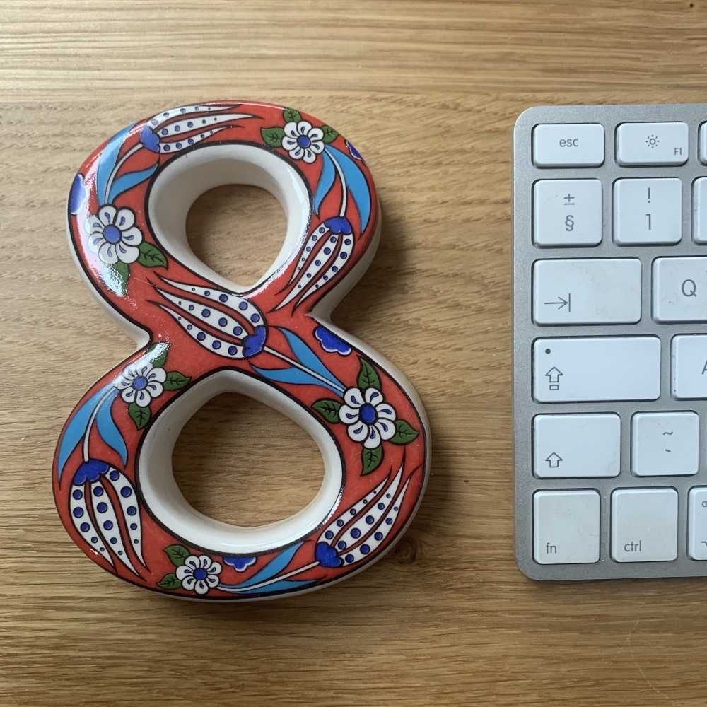 Handmade Ceramic Door Number