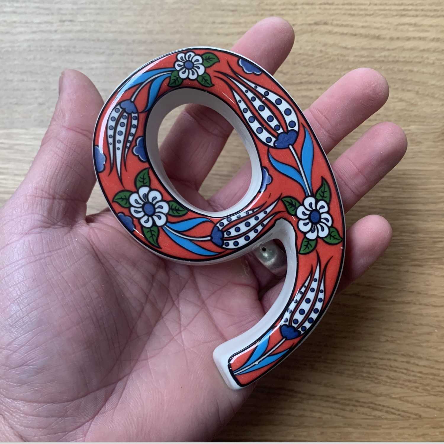 Handmade Ceramic Door Number