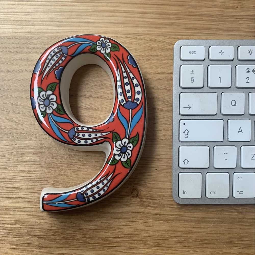 Handmade Ceramic Door Number