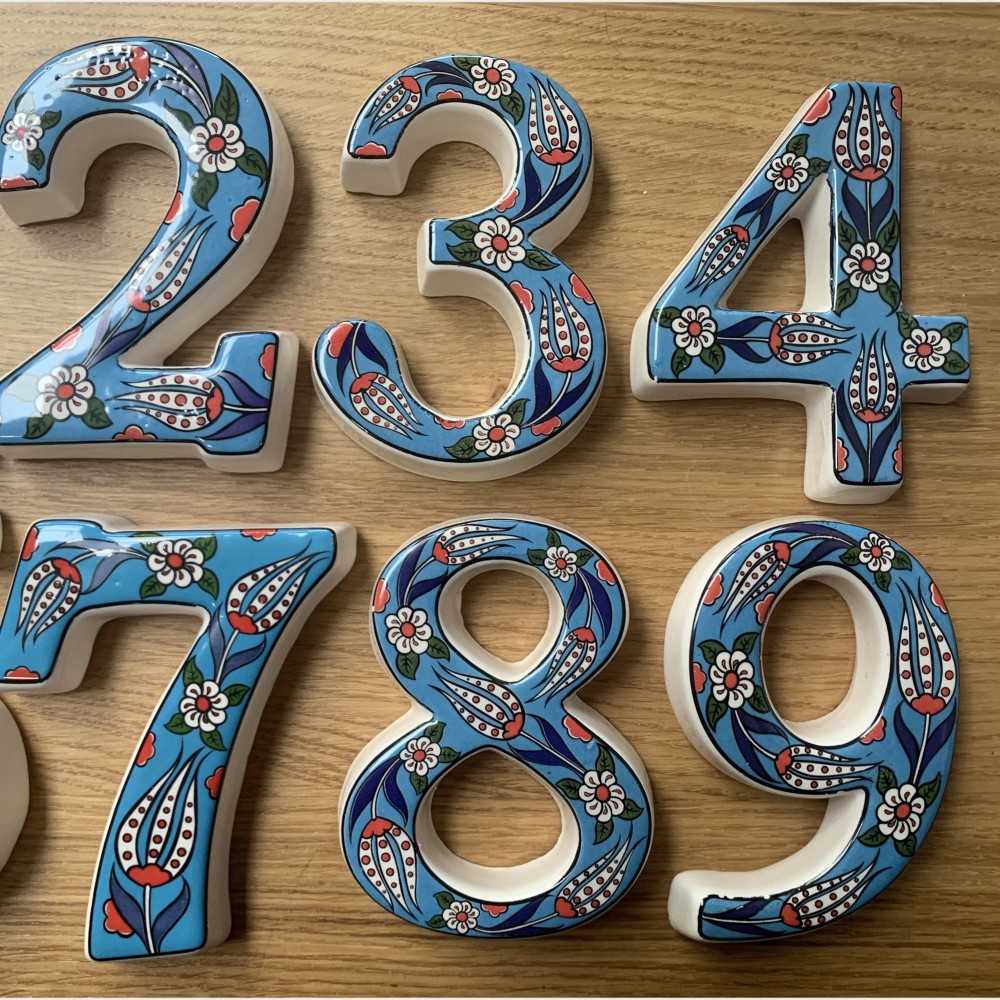 Handmade Ceramic Door Number