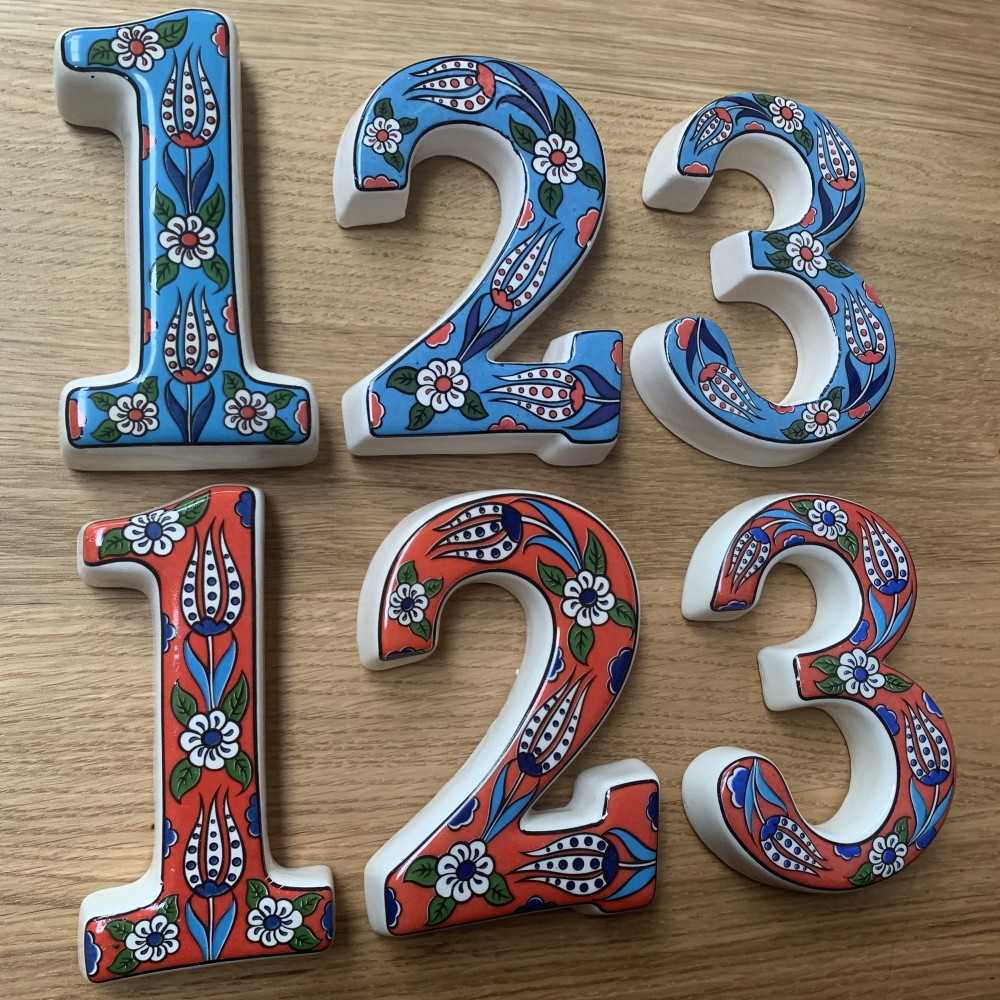 Handmade Ceramic Door Number