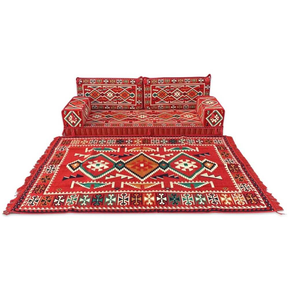 ANATOLIA Red 10-Piece Combo Living Room Set