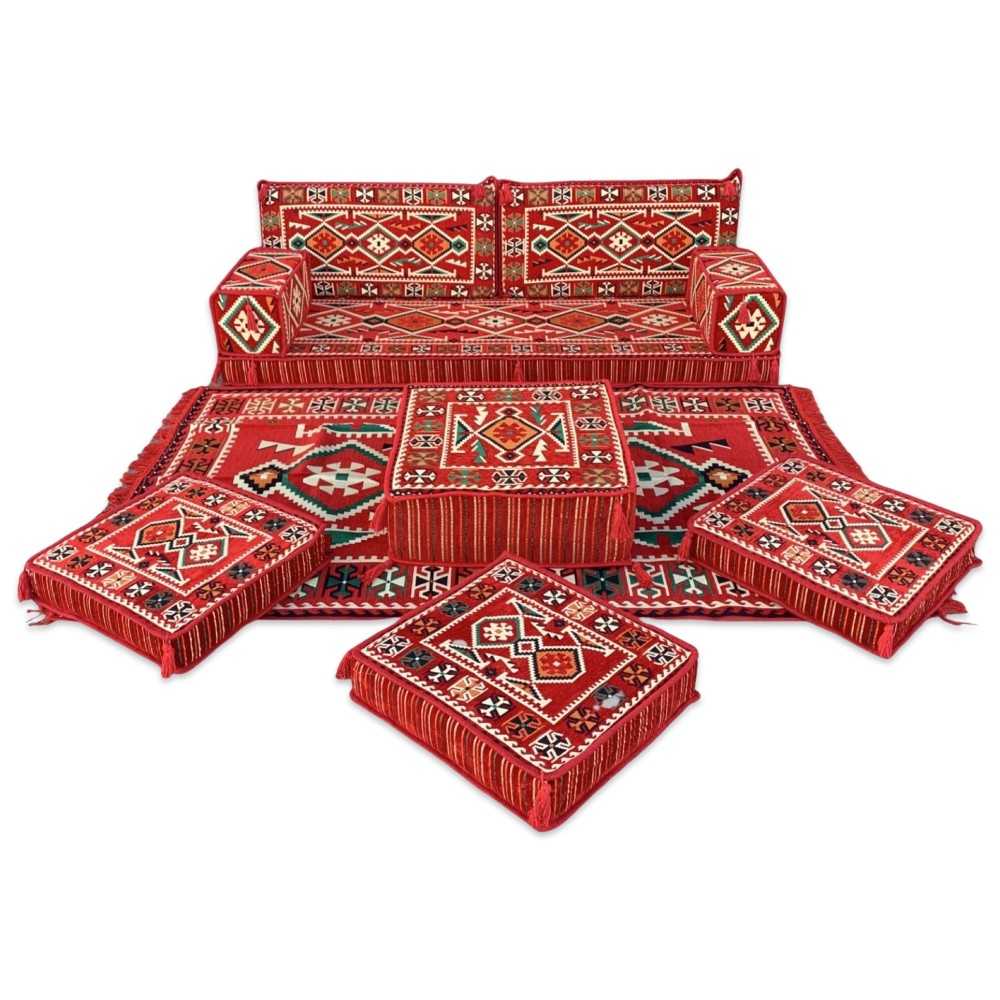 ANATOLIA Red 10-Piece Combo Living Room Set